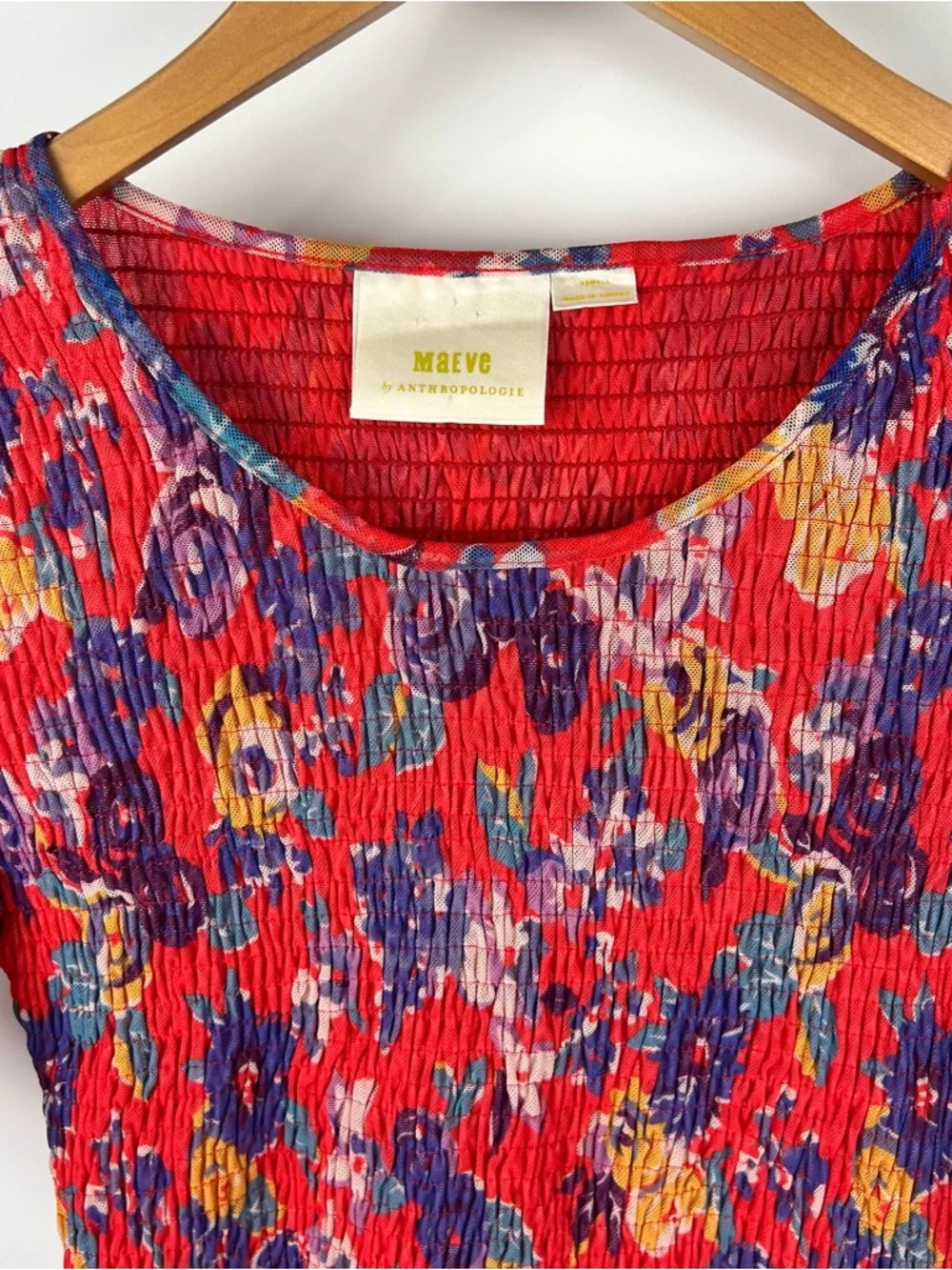 Anthropologie bright red